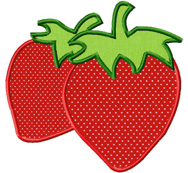 Free for Gold Members Only Strawberries includes both Applique and Fill