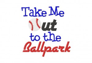 Take Me Out Ballpark 6X10 Hoop
