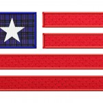 Easy Flag Applique 6X10 Hoop