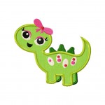 Girly Land Dino Applique 5_5 Inch