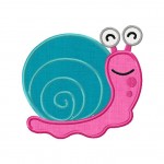 Little Bug Snail Applique 5_5 Inch