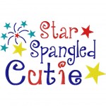 Star Spangled Cutie 6X10 hoop