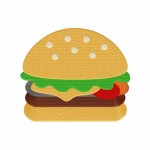 BBQ Burger Stitched 5_5 Inch2