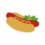BBQ Hot Dog Stitched 5_5 Inch2