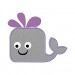 Baby Whale Applique 6 Inch
