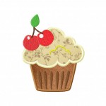 Cupcake Cherries Applique 5_5