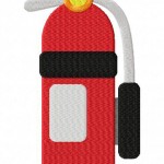 Firefighter Extinguisher Stitched 5_5 Inch