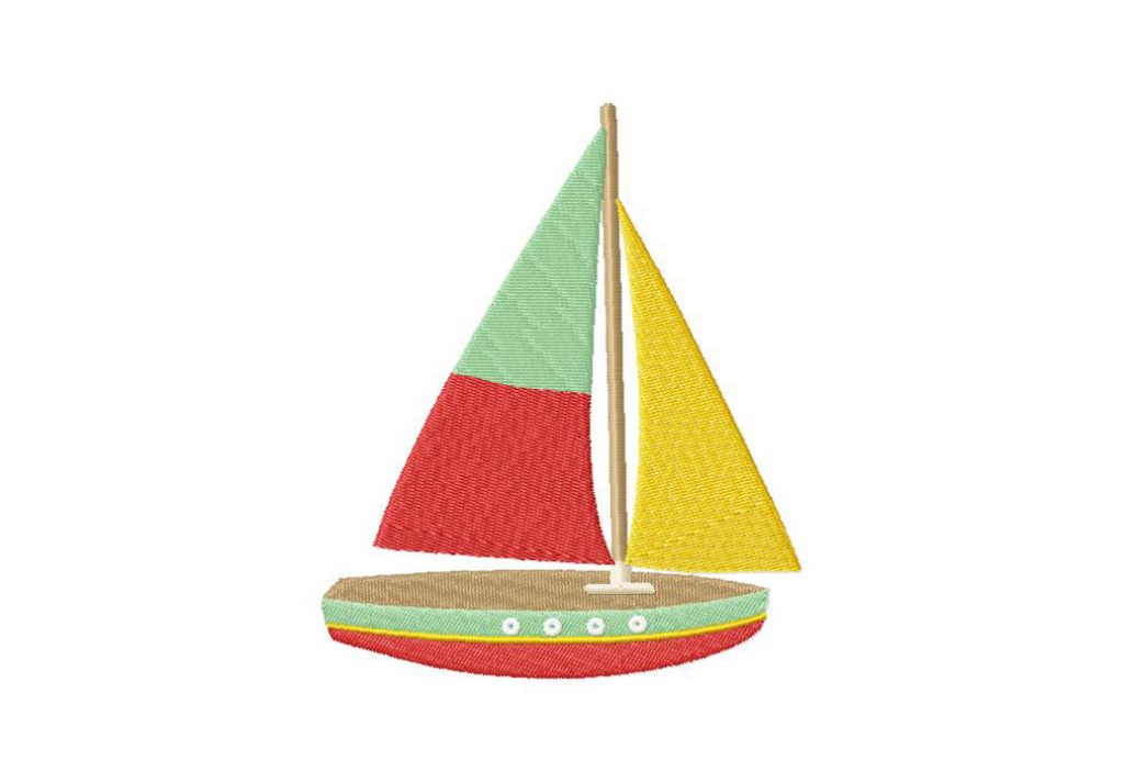 Boat Vintage Toy Machine Embroidery Design Daily Embroidery