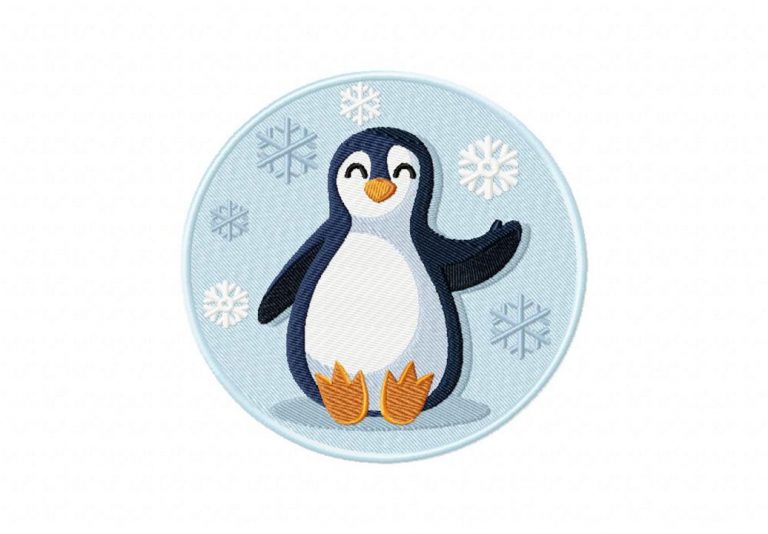 Cute penguin embroidery design  daily embroidery Cute penguin embroidery design  daily embroidery