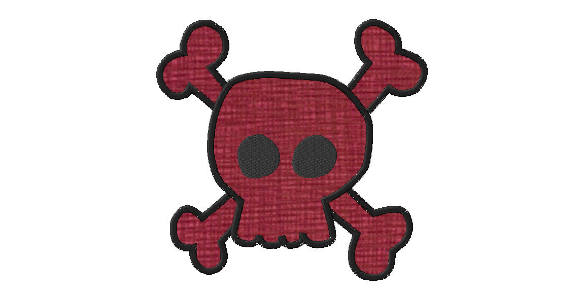 Skull /& Crossbones Machine Embroidery Design