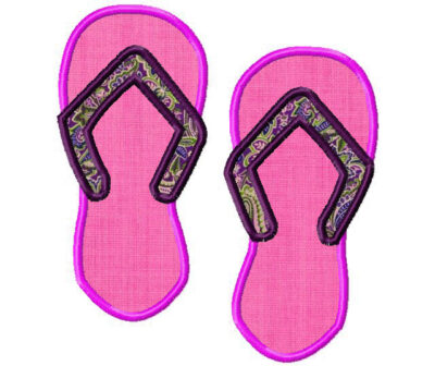Applique Flip Flops Free for Gold Members Only – Daily Embroidery