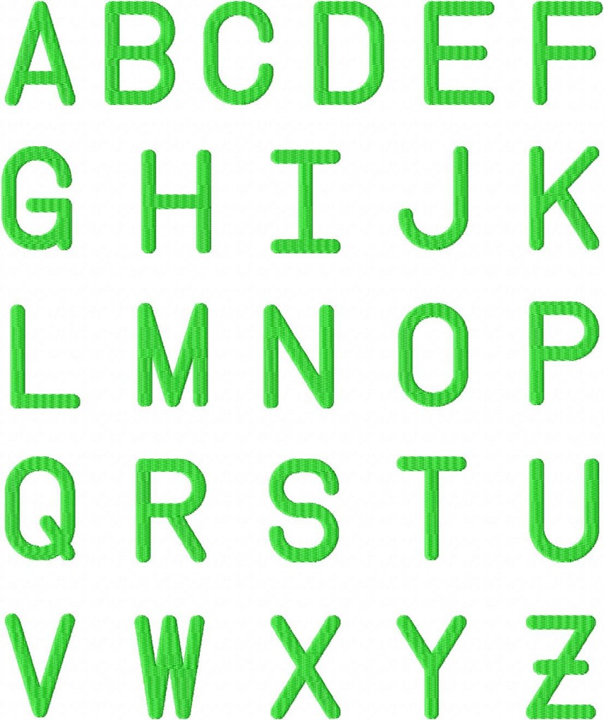 Free Follow Directions Machine Embroidery Font Set – Daily Embroidery