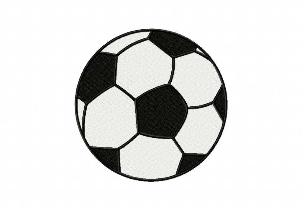 Free embroidery design soccer ball includes both applique and fill Free embroidery design soccer ball includes both applique and fill