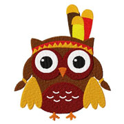 Owl Chieftess Embroidery Design