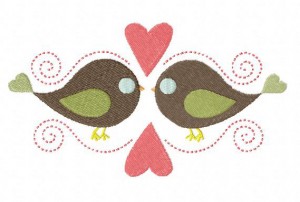 Bird Love Stitched 5_5 Inch