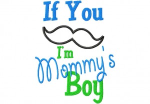 MustacheMommyBoyMustache Mommy Boy 6X10 Hoop