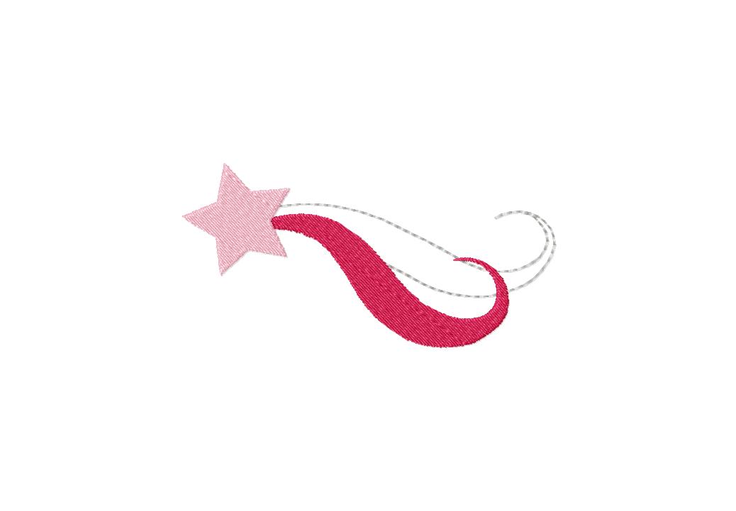Download Free Shooting Star Machine Embroidery Design - Daily Embroidery