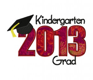 Kindergarten Grad 2013 6X10 Hoop