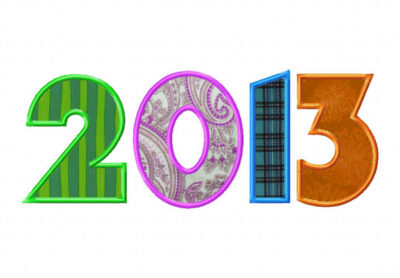 New Year 2013 Machine Applique Design