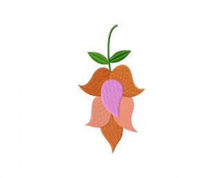 Beauty Bell Flower Machine Embroidery Design