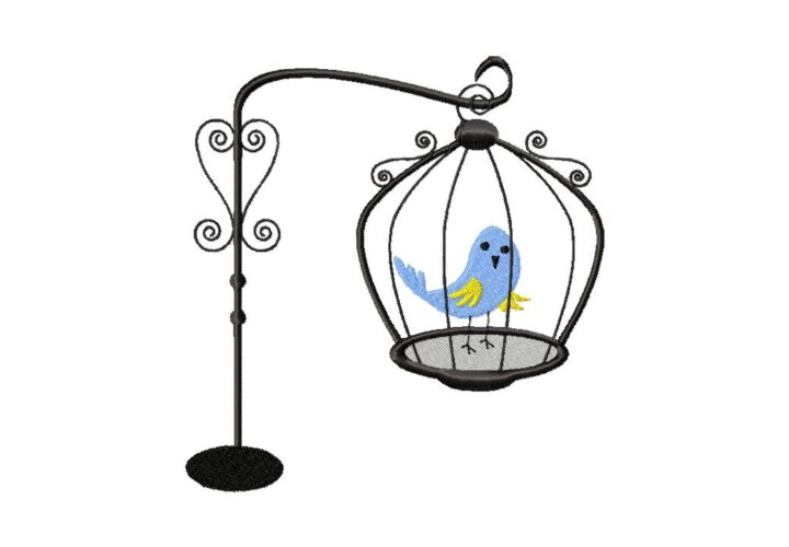 Fancy Bird in Cage Design