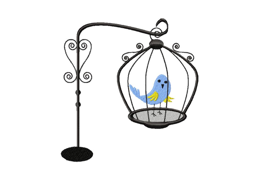 Fancy Bird in Cage Design