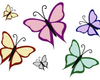 Machine Embroidery Butterfly Design