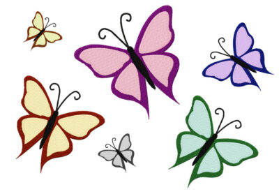 Machine Embroidery Butterfly Design