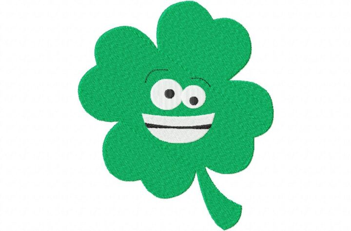 Smiling Clover Machine Embroidery Design