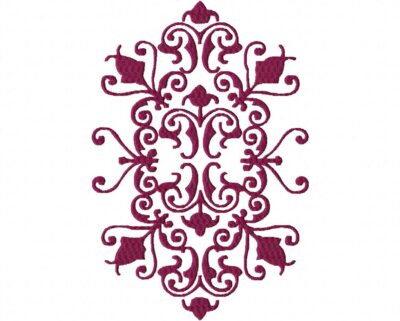 Decorative Machine Embroidery Design Pattern