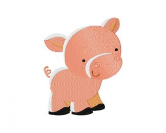 Farm Piggy Machine Embroidery Design