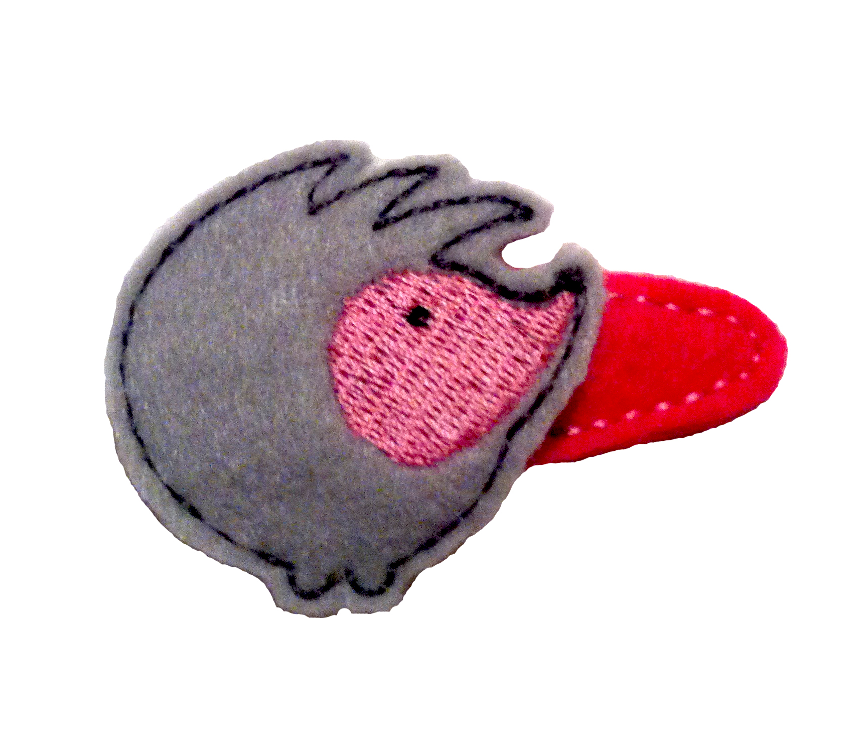 In The Hoop Machine Embroidery Hedgehog Barrette Cover