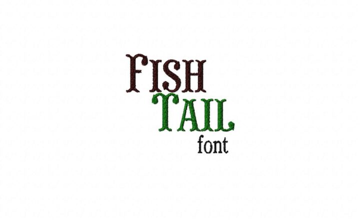 Fish Tail Machine Embroidery Monogramming Font Set – Daily Embroidery