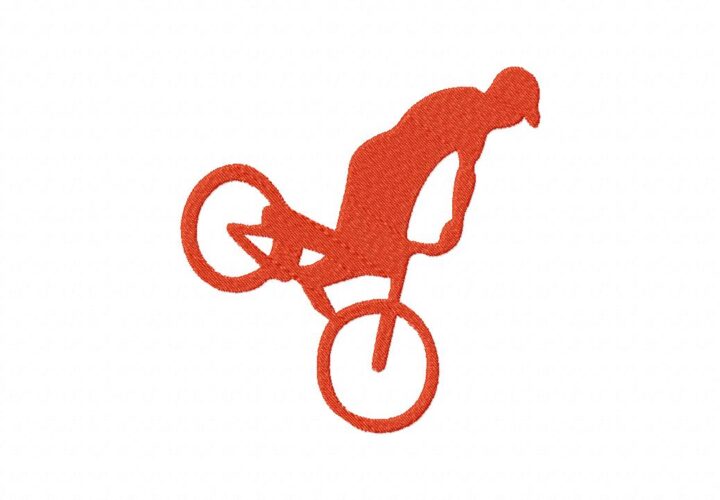Freestyle Bike Machine Embroidery Design