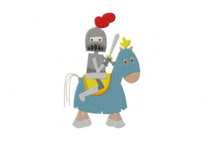 Knight on Horse Machine Embroidery Design