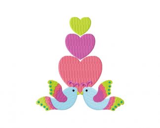 Love Flutters Machine Embroidery Design