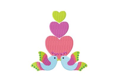 Love Flutters Machine Embroidery Design