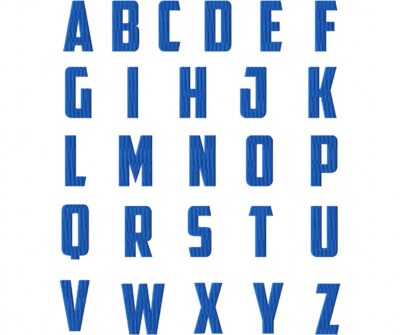 Major American Embroidery Font Set