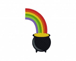 Pot of Gold Machine Embroidery Design