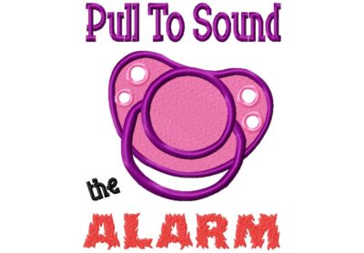Pull To Sound The Alarm Machine Embroidery Design