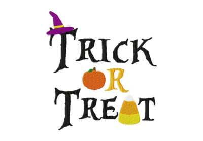 Trick or Treat Embroidery Design