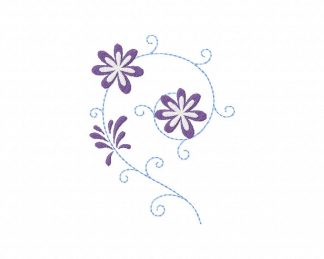 Whimsy Daisy Floral Machine Embroidery Design