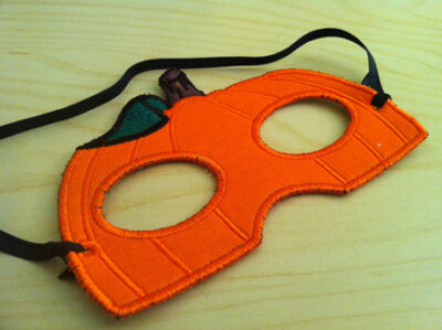 In The Hoop Machine Embroidery Pumpkin Mask