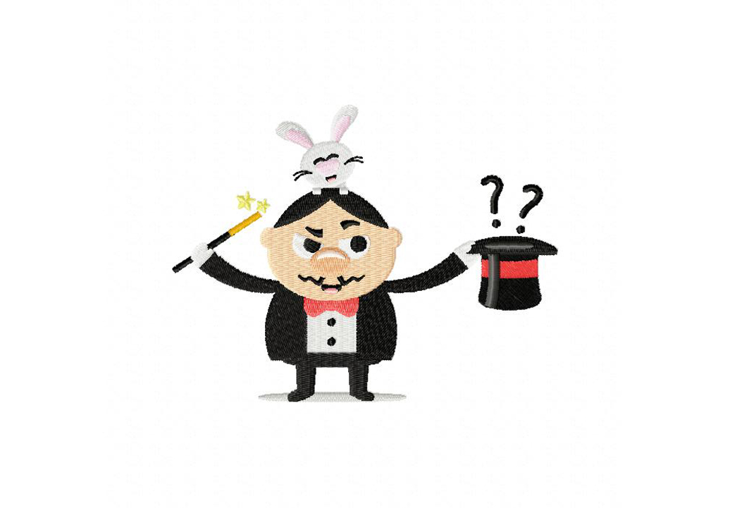 Magic Man Machine Embroidery Design