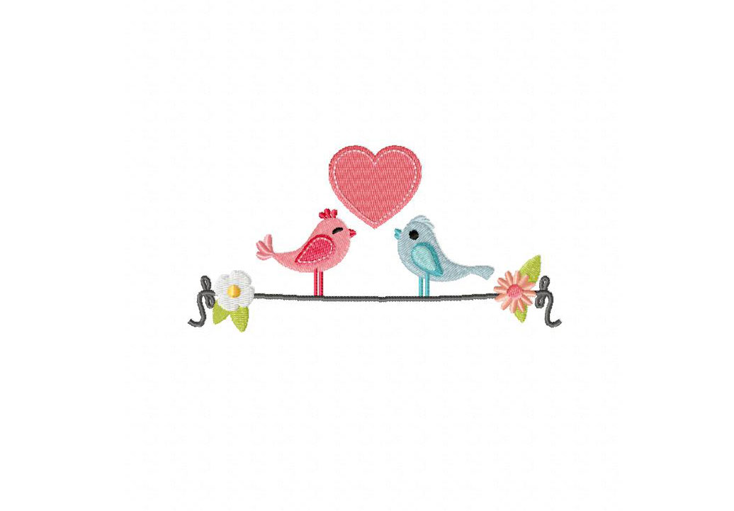 Spring Love Machine Embroidery Design