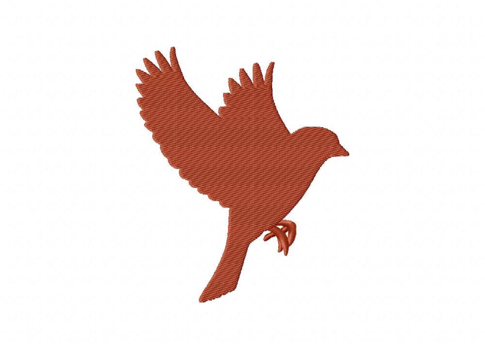 Flying Sparrow Machine Embroidery Design