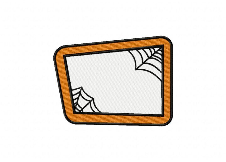 Halloween Spider Web Frame Machine Embroidery Design – Daily Embroidery