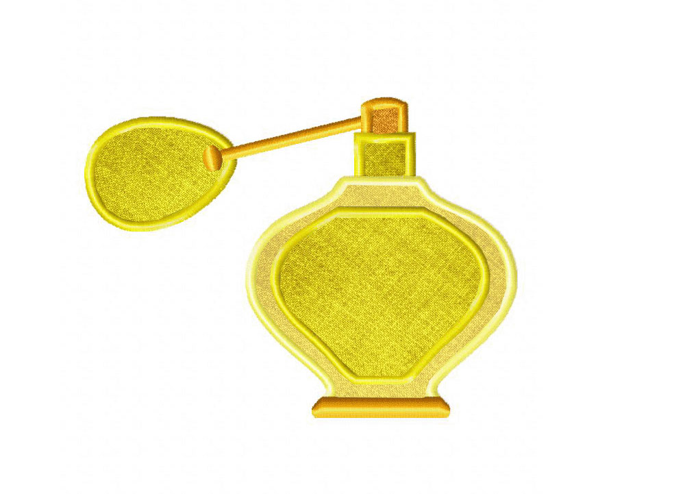 Fancy Yellow Perfume Includes Both Applique and Stitched