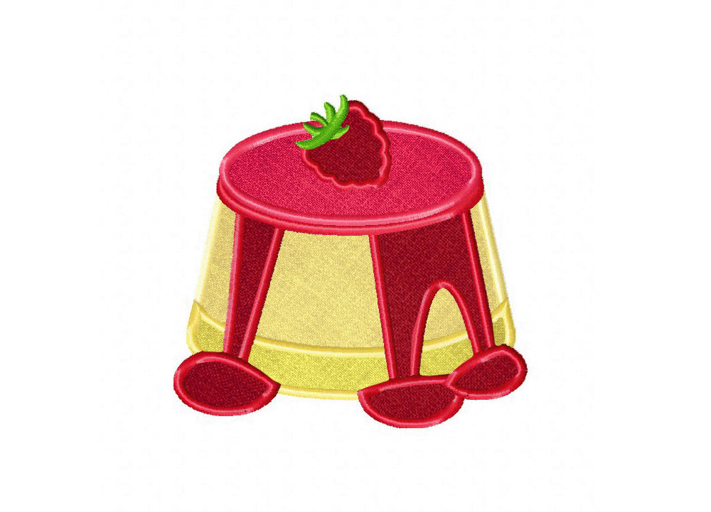 Panna Cotta Includes Both Applique and Stitched