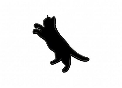 Playful Cat Silhouette Includes Both Applique and Stitched – Daily ...